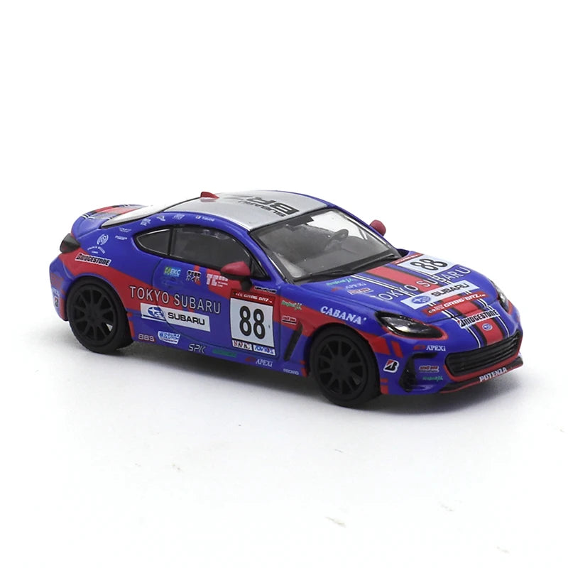 XCARTOYS POPRACE 1/64 Subaru BRZ-TOKYO SUBARU Car Alloy Toys Motor