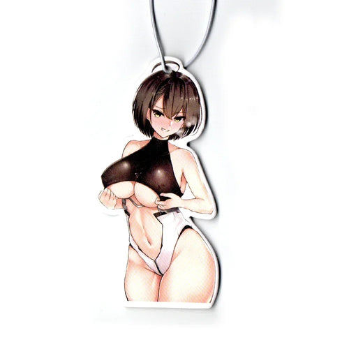 Sexy Tire Girl Pendant JDM Car Air Freshener Hanging Rearview Mirror