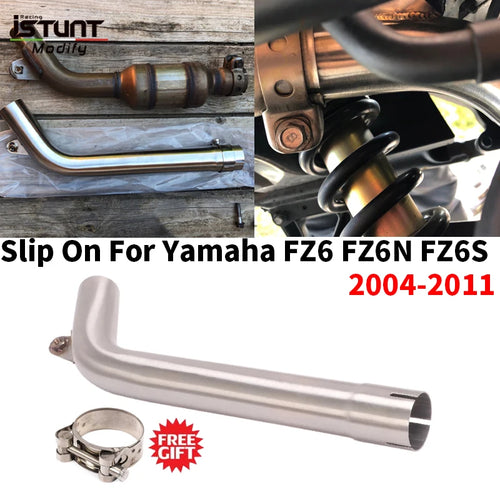 Slip For Yamaha Fz6 Fz6N Fz6S 2004-2011 Motorcycle Exhaust Pipe Mid