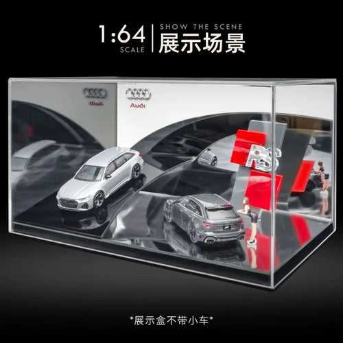 TimeMicro&MoreArt 1/64 911 theme car model stereo display scene