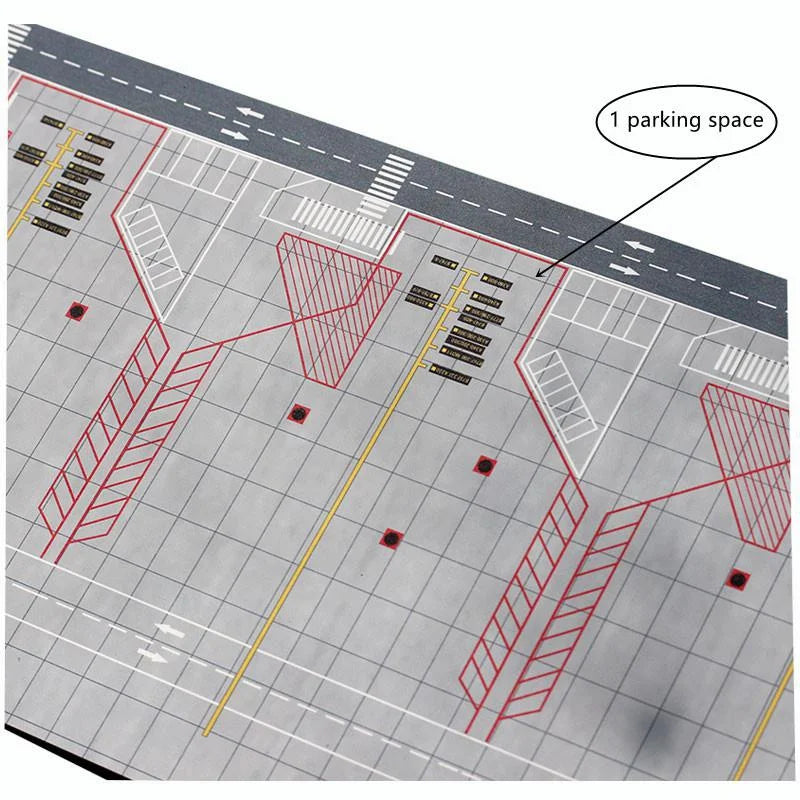 Scale 1/400 Airport Passenger Aircraft Runway Model PVC Parking Apron