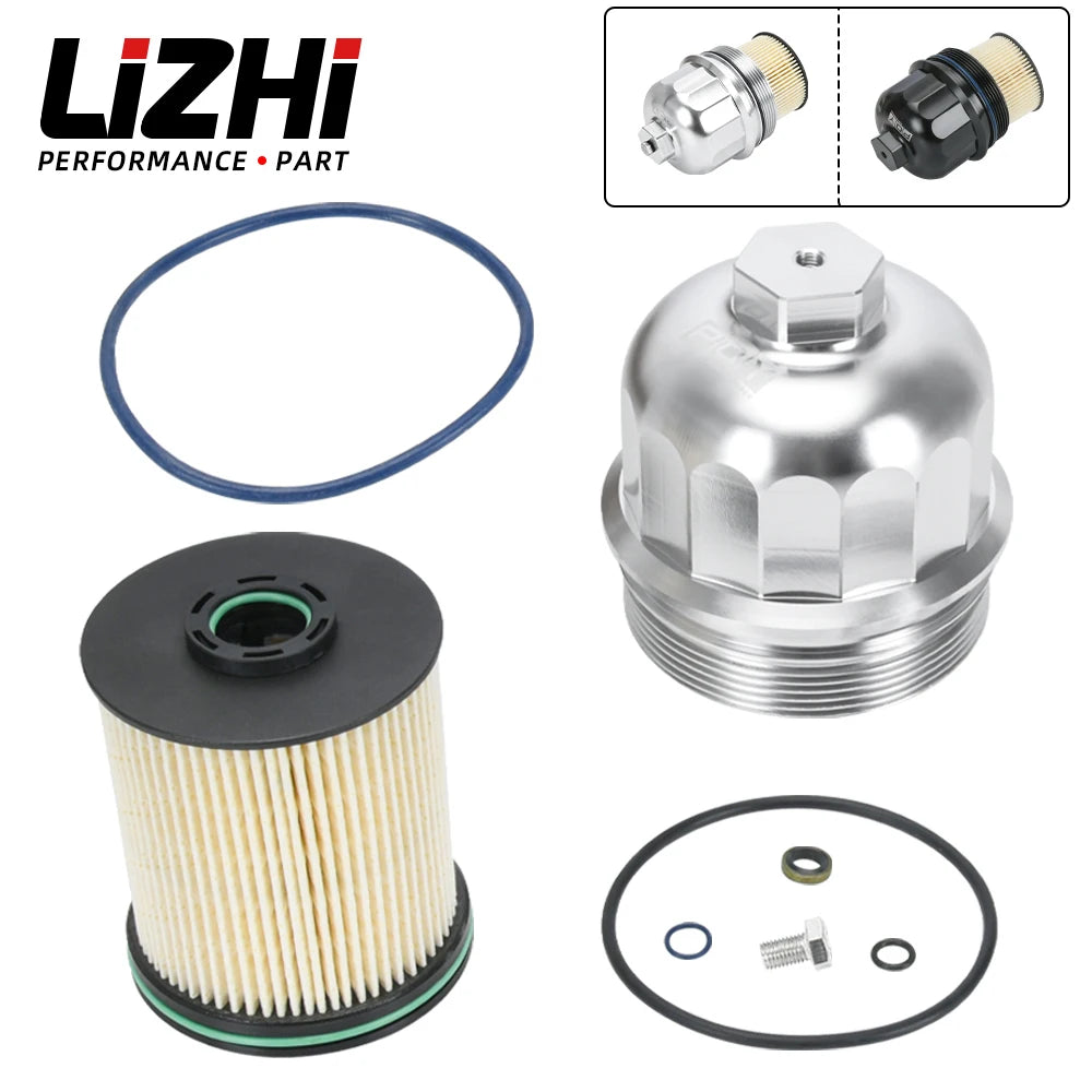 TP1015 Fuel Filter & Housing Cap For 6.6L Duramax L5P For Chevy 17-23