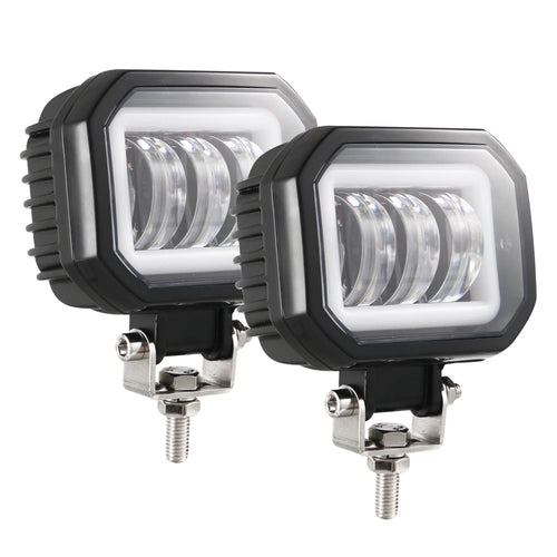 3.5Inch Square 30W LED Work Light Bar Spot Pods Driving Fog Off Road