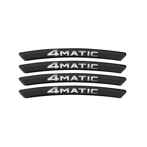 4Pcs Car Styling Wheel Rim Aluminum Logo Sticker For Mercedes benz A B