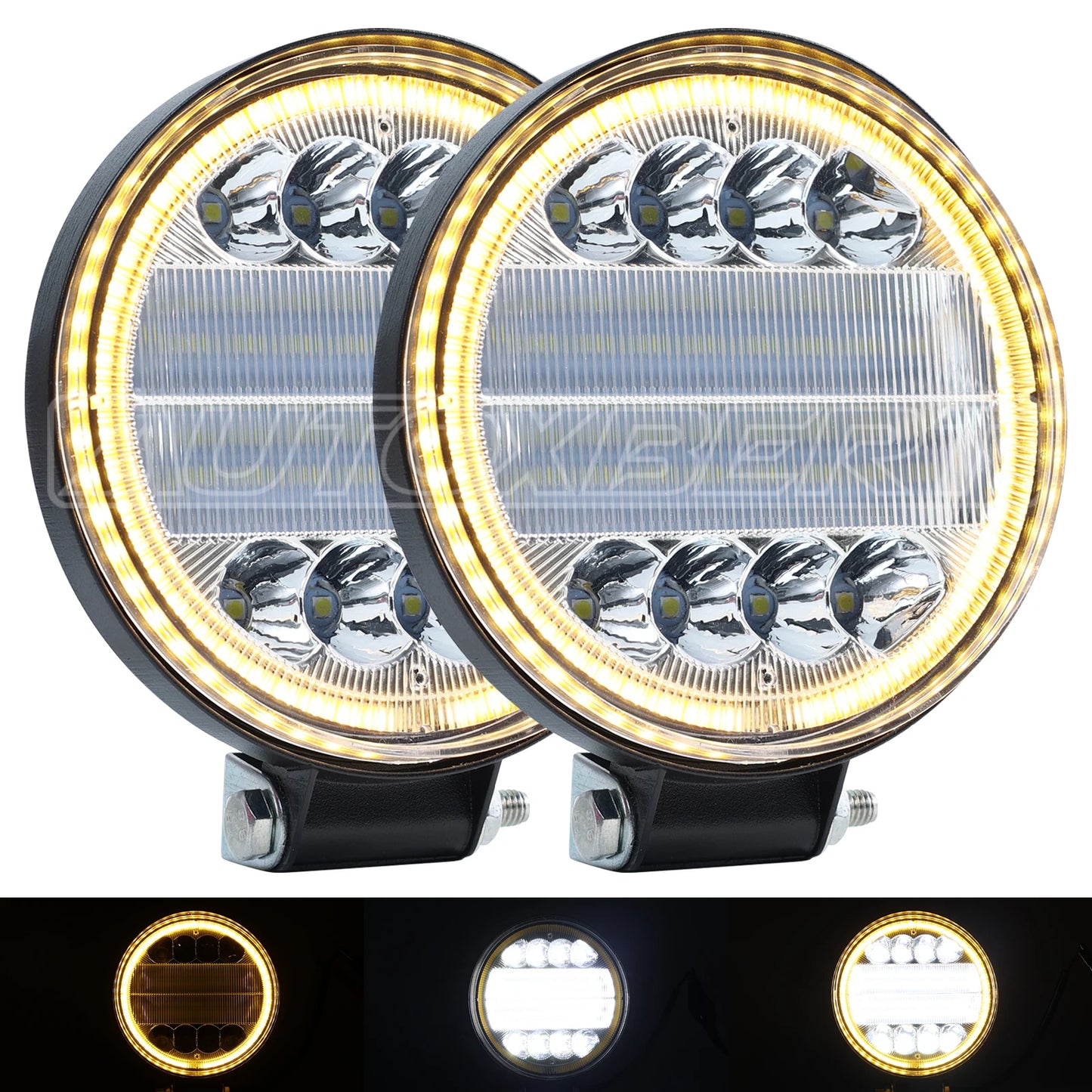 2X 4Inch Car LED Light Bar Offroad 4x4 Spotlights Fog Lamp 12V 24V