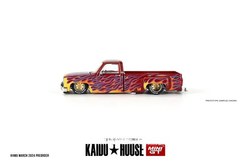 **Preorder**Kaido House x MINI GT 1:64 Silverado Dually on Fire V1