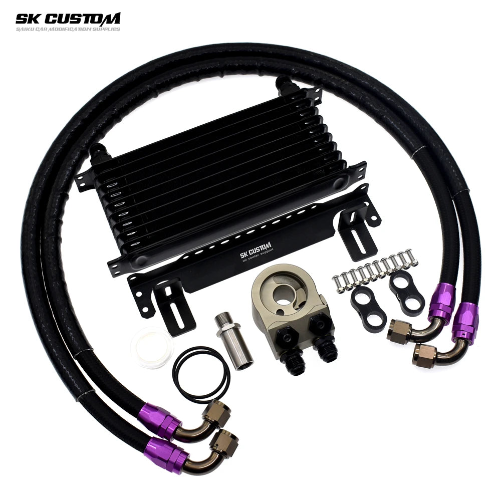 SK CUSTOM Oil Cooler Kit For Subaru Forester XV Outback Legacy FA FB20