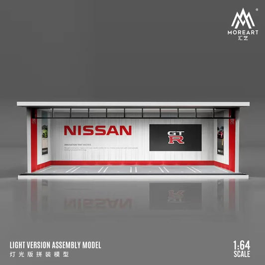 Timemicro+MoreArt 1:64 Nissan theme - light version assembled garage