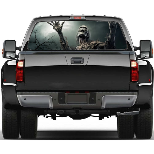 Scary Monster Design Car Rear Window Decal Fit Pickup,Truck,Car