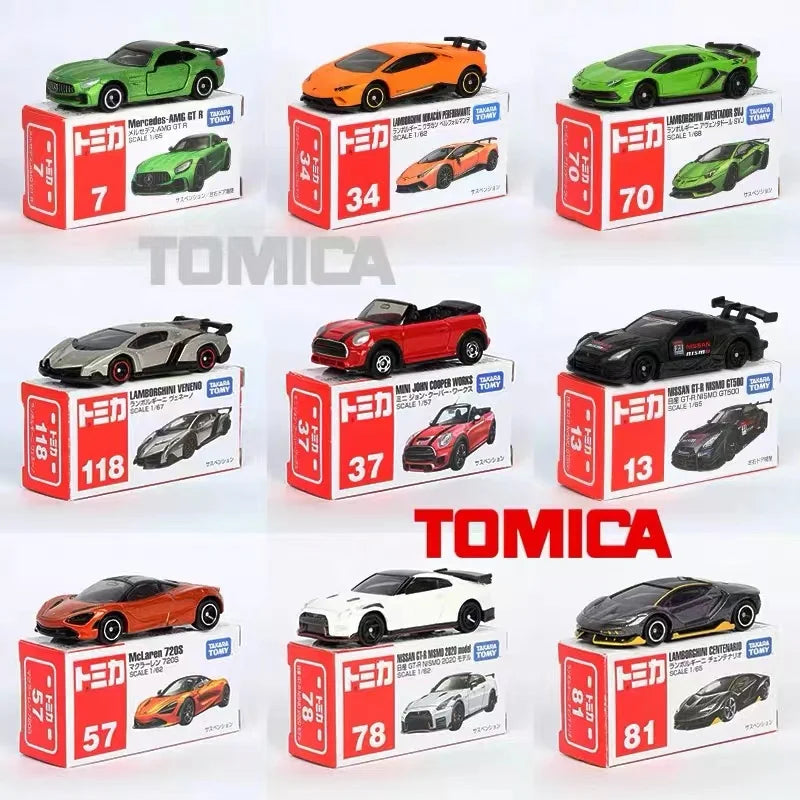 Takara Tomy Tomica 1/64 Mini Diecast Alloy Model Car Toys Metal Sports