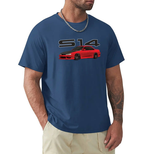 Flame Red 240 sx S14 240 Kouki T-Shirt heavyweights Blouse mens