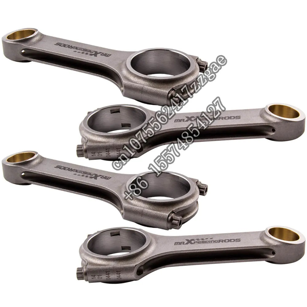 4x 4340 Forged H-Beam Connecting Rods +ARP2000 Bolts for  for VW EA888