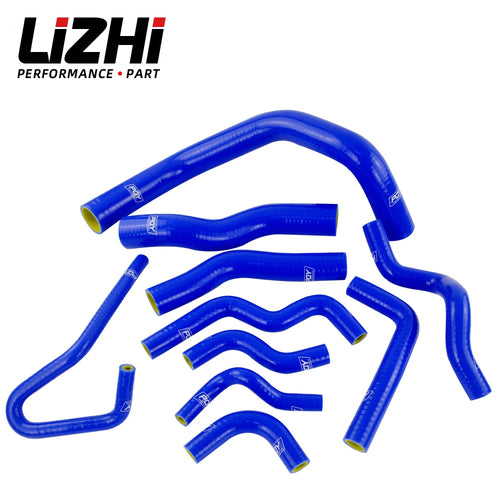 LIZHI RACING - 10PC Blue Silicone Radiator Hose Kit for Nissan Silvia