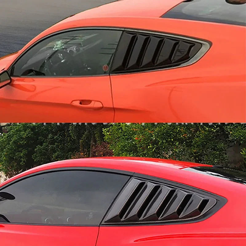 Rear Quarter Window Louvers Side Air Vent Cover Windshield Fit For