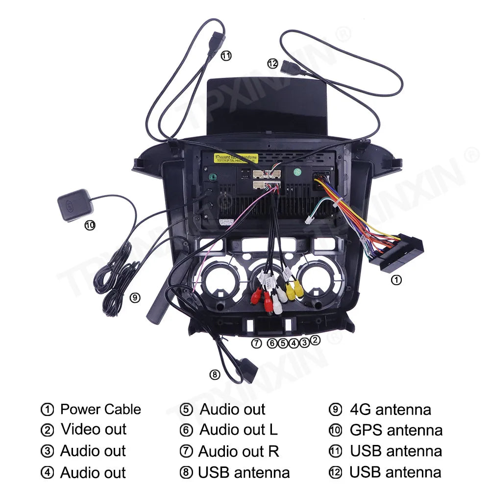 6+128G For Toyota Innova 2008-2014 Manual Android 10 GPS IPS Car