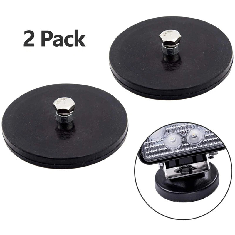 2 Pcs Magnetic Work Light Bar Mount, Powerful Magnet Mounting Brackets