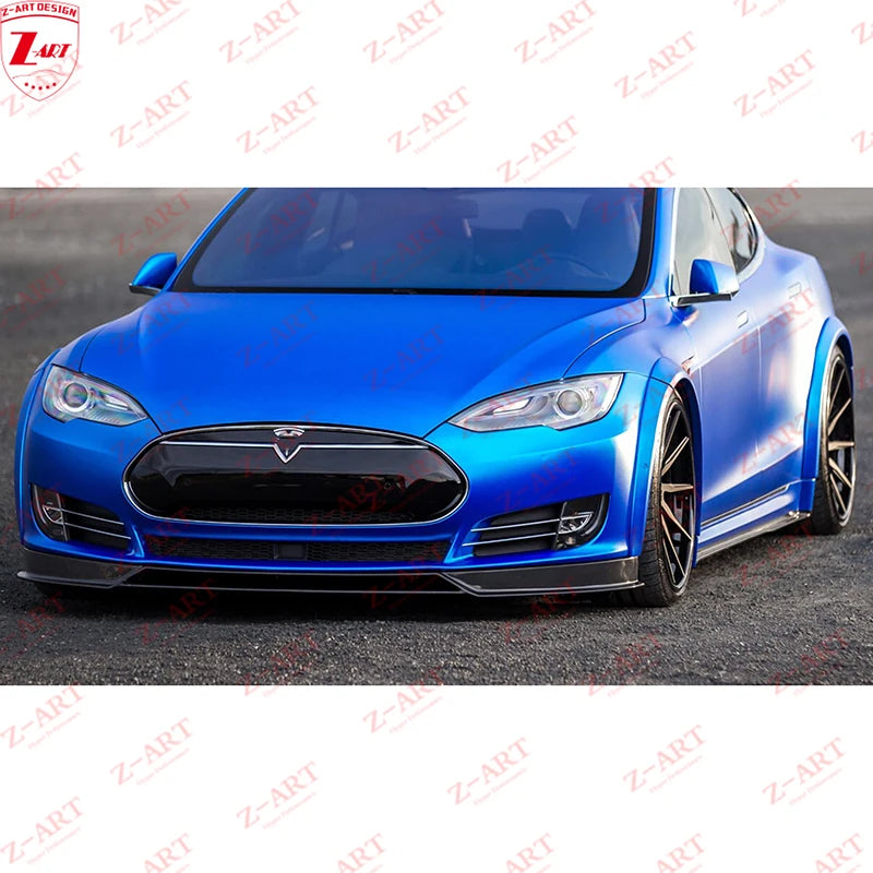 Z-ART R Carbon Fiber Aerokit for Tesla Model S Carbon Fiber Wide Body