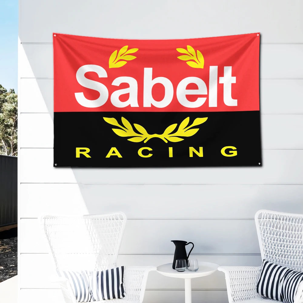 Sabelts Racing Flag Polyester Digital Printing Banner 4 Sizes for