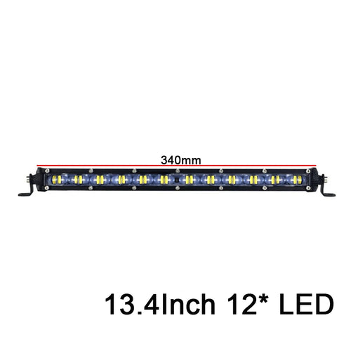 20" /13"/ 8" Aluminum 6D Spot Beam Slim LED Work Light Bar Single Row