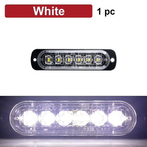 6 LED Emergency Strobe Lights Side Lamp For Car Truck SUV Van Off Road