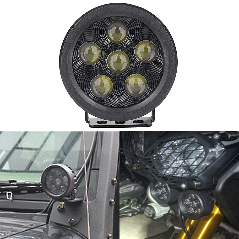 1Pcs Led Projector Work Lights Off-road Driving Pod Spotlight For Jeep