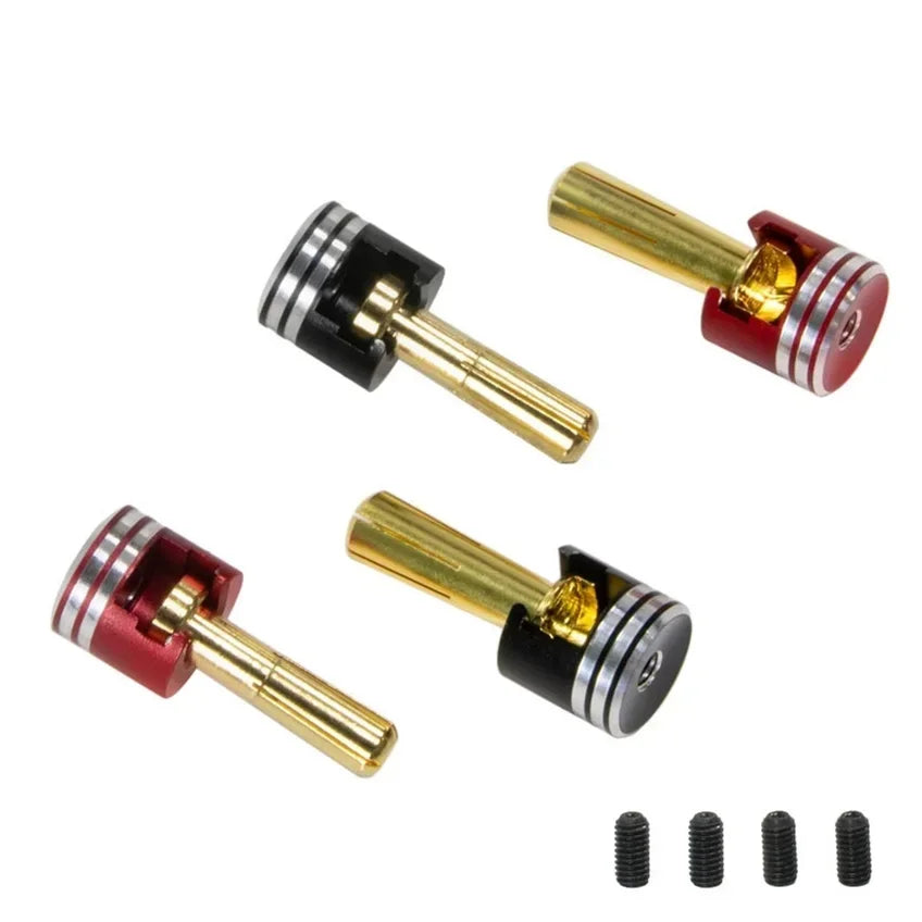 4pcs/set Welding-free Hard Shell Metal Heatsink Bullet Plugs & Grips