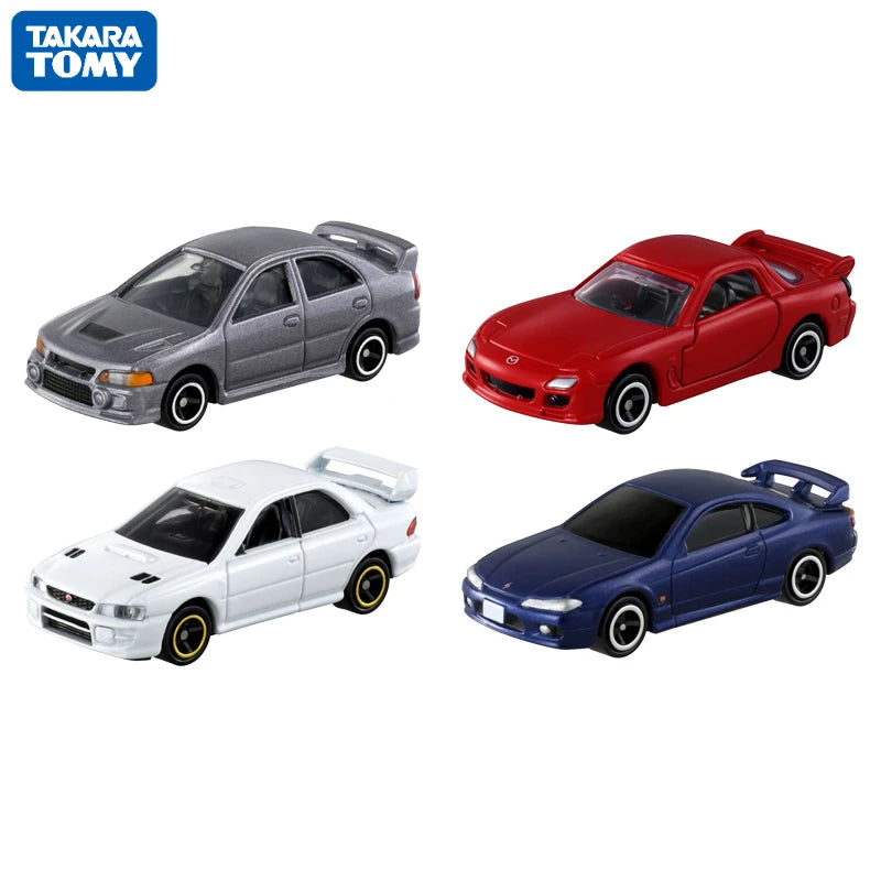 4PCS Original TAKARA TOMY Tomica Alloy Car Subaru Mazda Mitsubishi