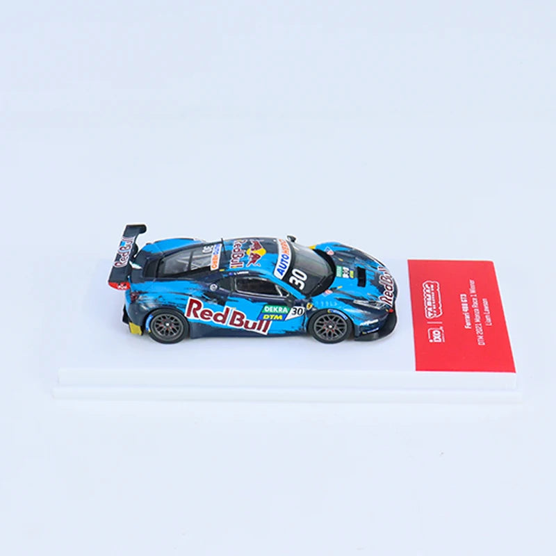 Tarmac Works 1:64 Model Car 488 GT3 DTM 2021 Monza Race 1 Winner Liam