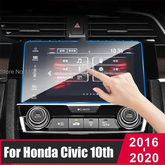 Tempered Glass Screen Protector For Honda civic 10th 2016 2017 2018