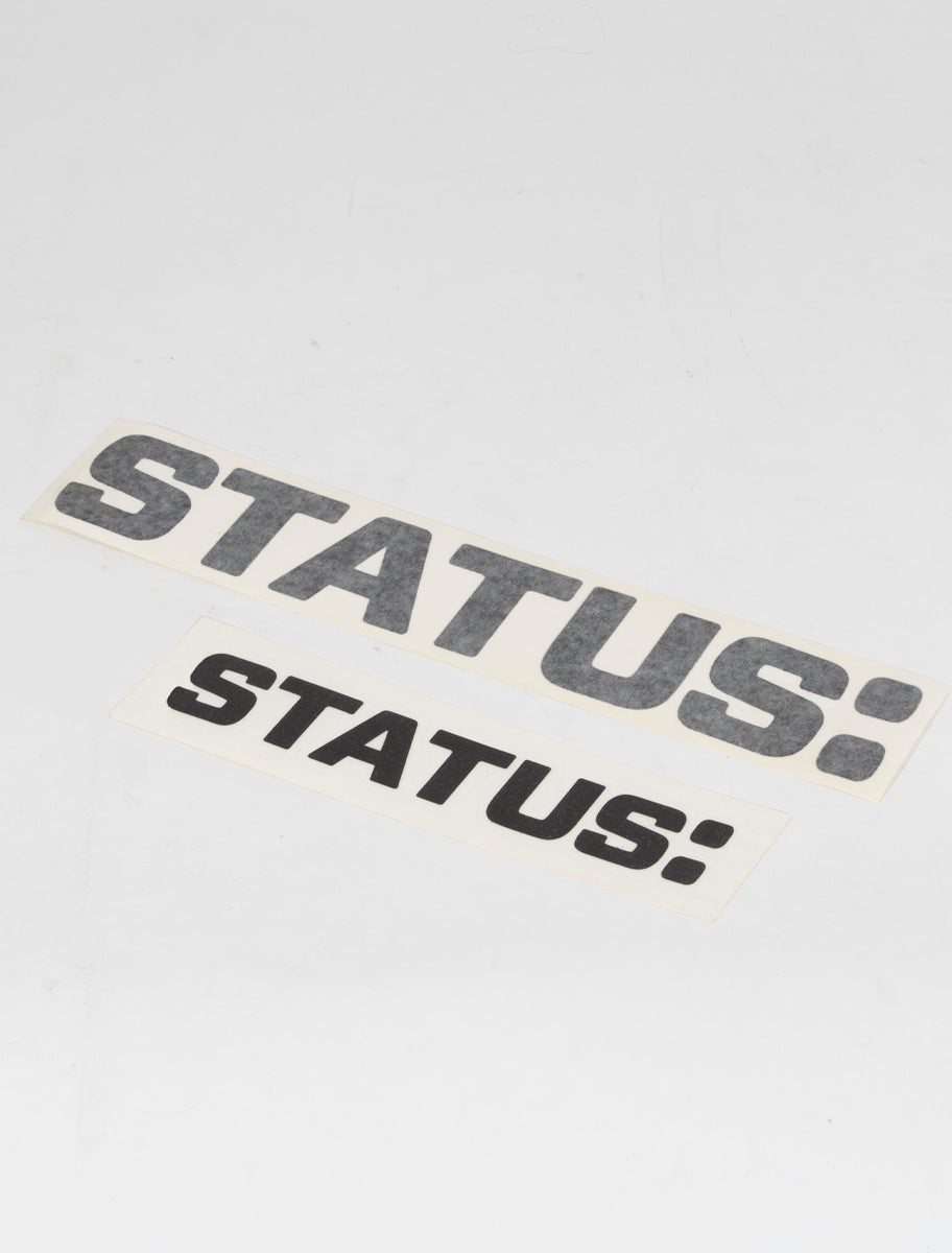 BLACK STATUS TRANSFER STICKER