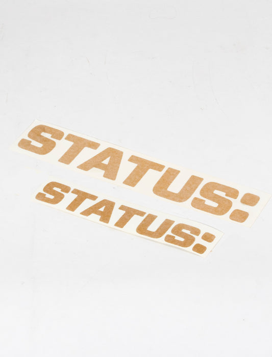 STAY GOLDEN STATUS TRANSFER STICKER