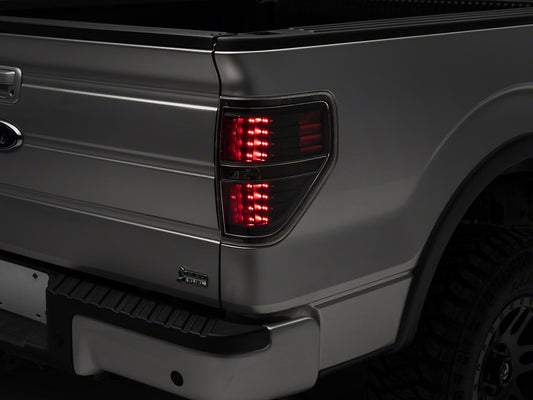 Raxiom LED Tail Lights; Black Housing; Clear Lens