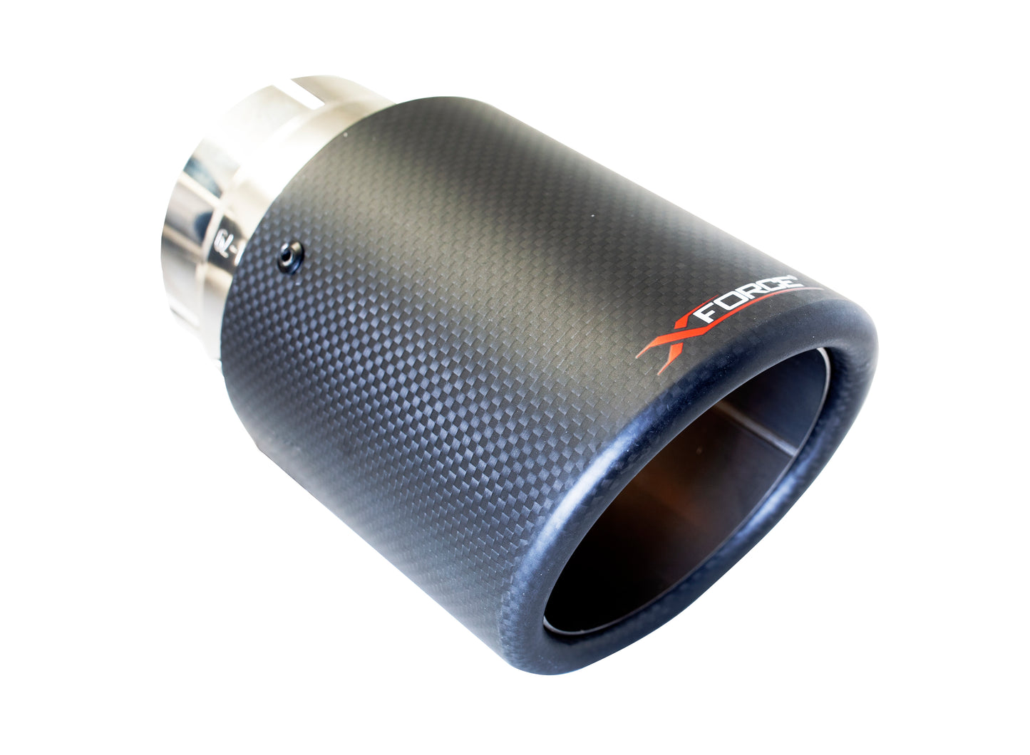 4' O.D Carbon Fibre Double Wall Angle Cut Tip 21/2"Inlet(63MM); Exhaust Tail Pipe Tip