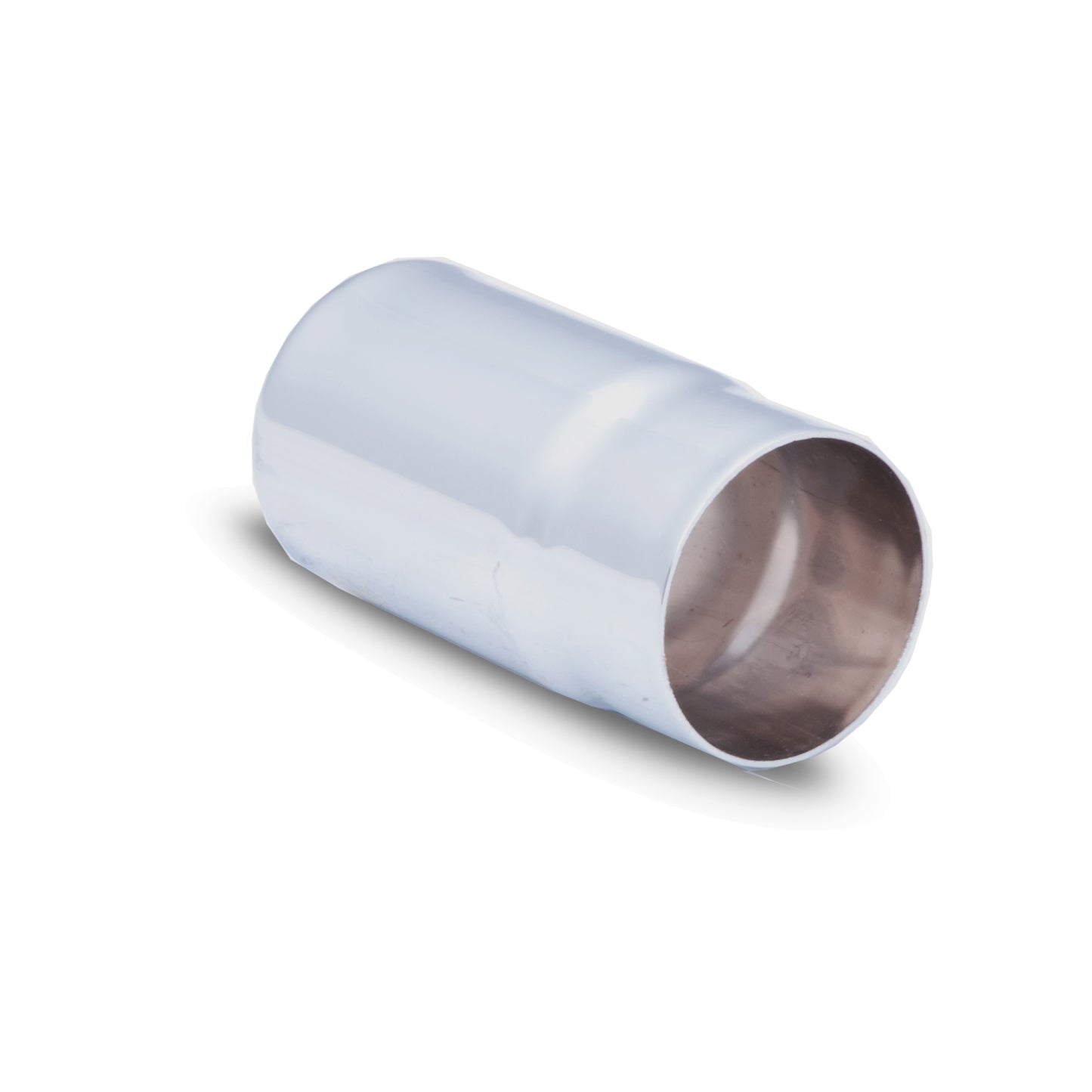 Tip 2.5" Round In Single Wall Tip 4.5" Long; Exhaust Tail Pipe Tip