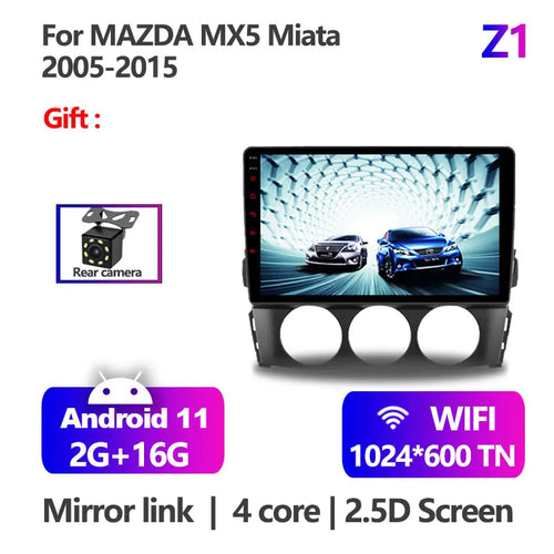 9 Inch Android 11 IPS Car Radio For Mazda MX-5 MX5 MX 5 Miata NC