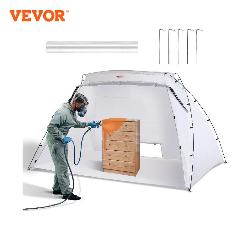 Vevor Portable Paint Booth Shelter 7.5x5.2x5.2/10x7x6ft Foldable Spray