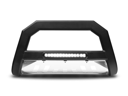 2000-2006 Chevy Suburban 2500 AR Bull Bar W/LED - Matte Black W/Alum. Skid Plate